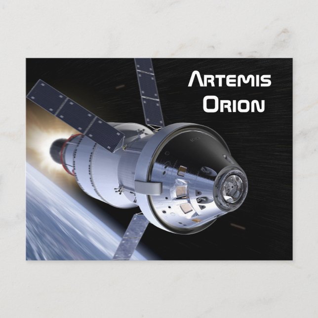 Artemis Orion SLS Moon Mission Postcard (Front)