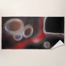 Arterial Motif: Abstract Black, White & Red