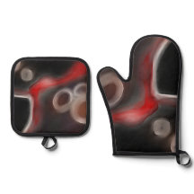 Arterial Motif: Abstract Black, White & Red