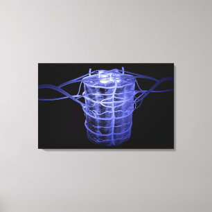 Arteries surrounding part of the spinal column canvas print