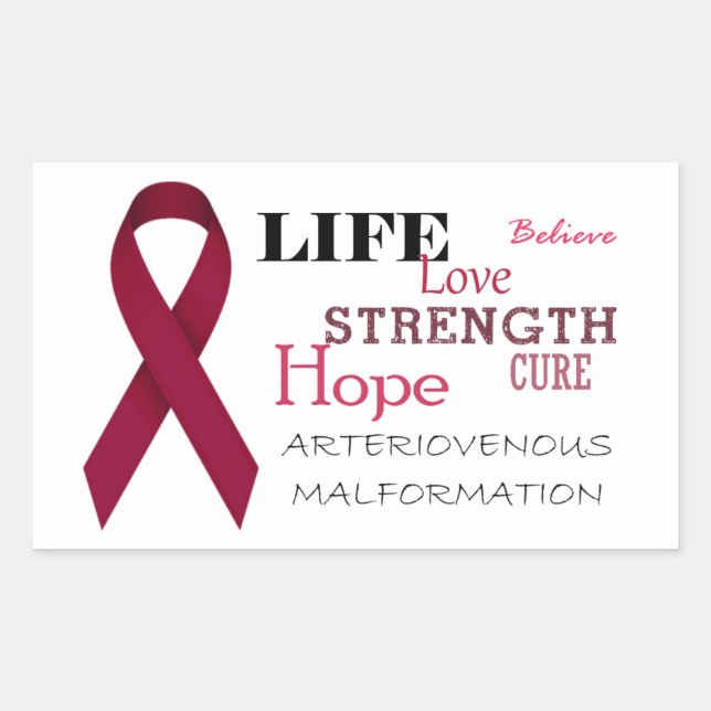 Arteriovenous Malformation Awareness Sticker (Front)