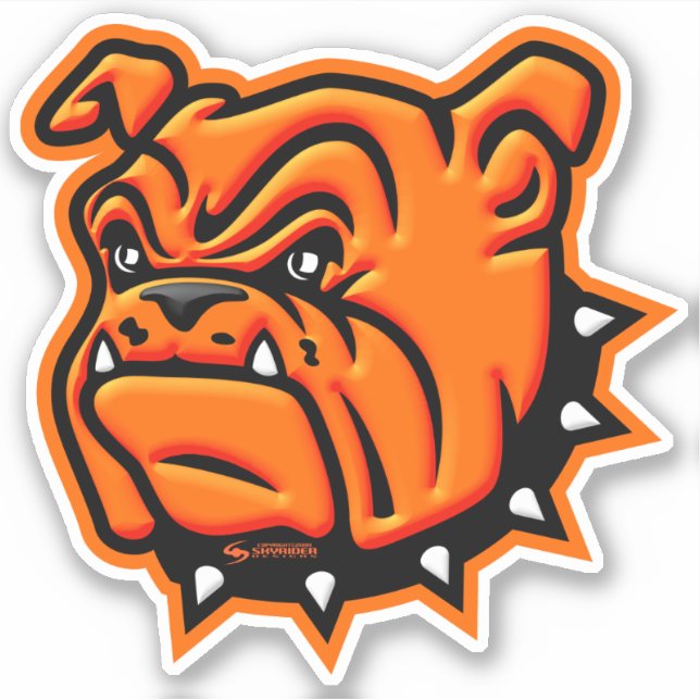 Artesia "Big Bulldog" 3D Vinyl Sticker (Front)
