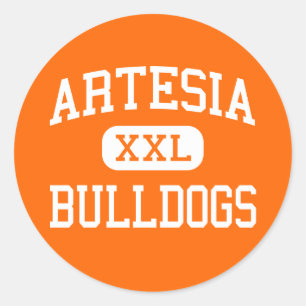 Artesia - Bulldogs - High - Artesia New Mexico Classic Round Sticker