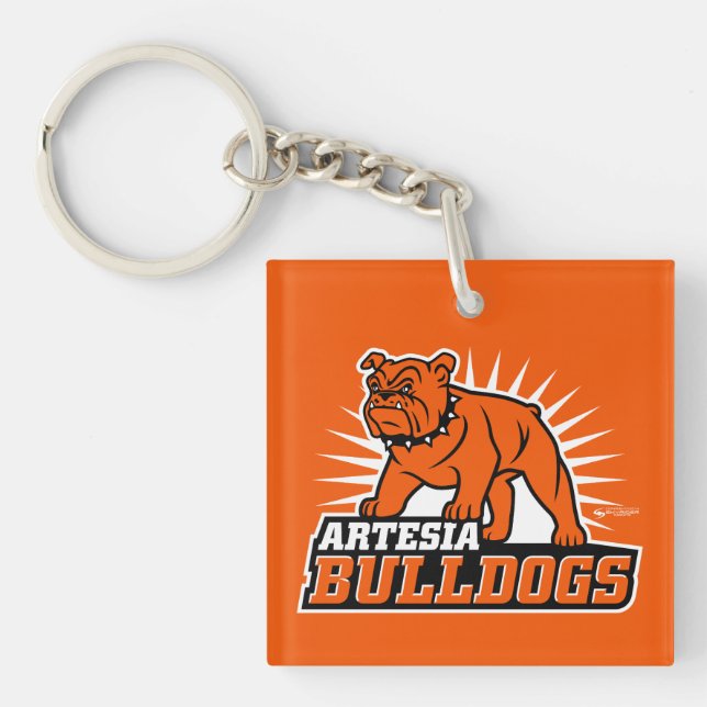 Artesia Bulldogs Logo Keychain (Front)