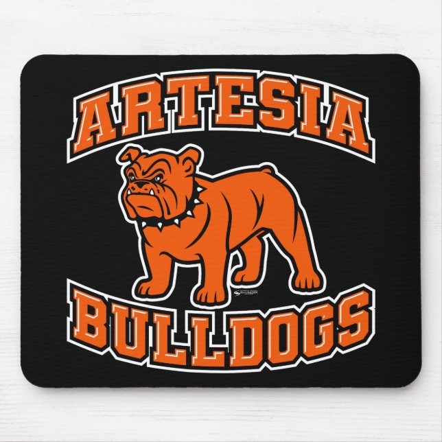 Artesia Bulldogs "Orange Dog" Mouse Pad (Front)