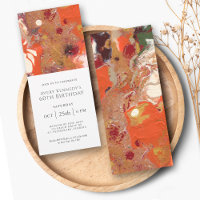 Artful Abstract Boho Colourful 60th Birthday Party