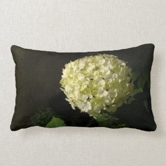 Artful Annabelle Hydrangea Bloom Lumbar Cushion