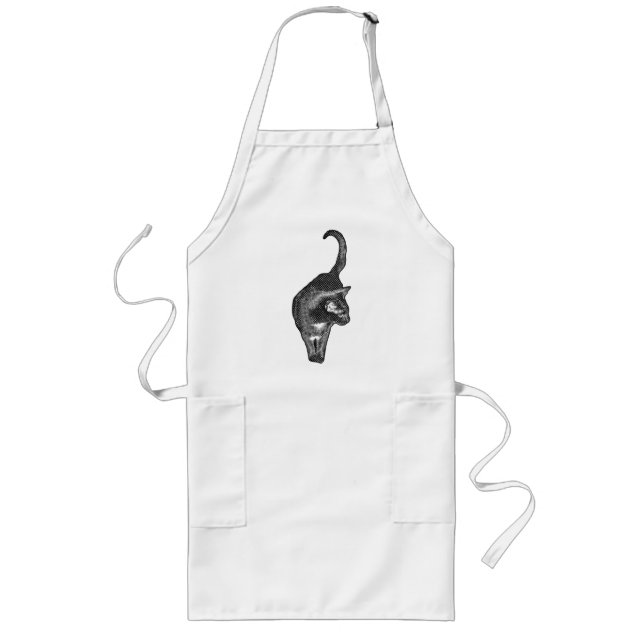 Artful Cat Movement Long Apron (Front)