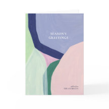 Artful Christmas Holiday Greeting Card