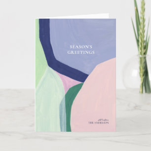 Artful Christmas Holiday Greeting Card