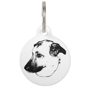 Artful Collar, Crisp Pet ID Tag