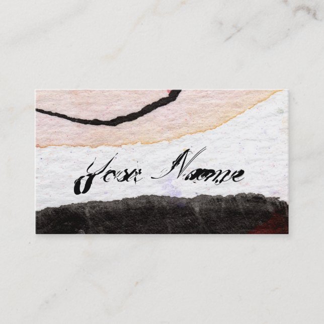 Artful Customisable Business Card by Ginette (Front)