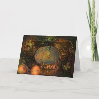 Artful Pumpkins Thanksgiving Holiday Card