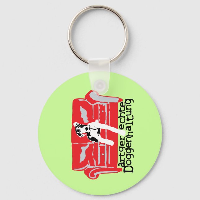 Artgerechte Doggenhaltung Key Ring (Front)
