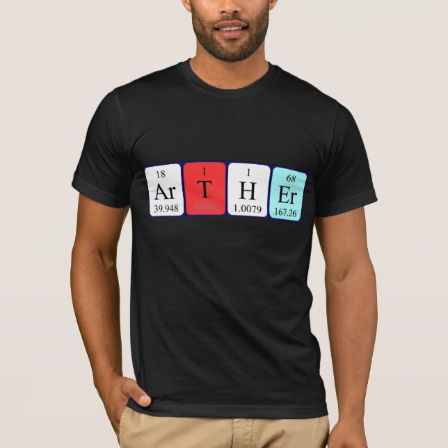 Arther periodic table name shirt (Front)