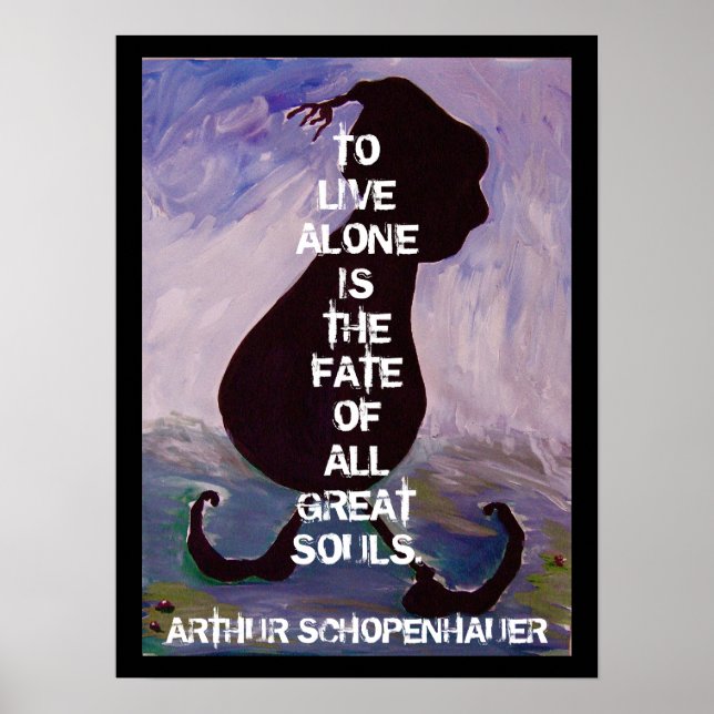 Arthhur Schopenhauer -  Quote - Poster (Front)