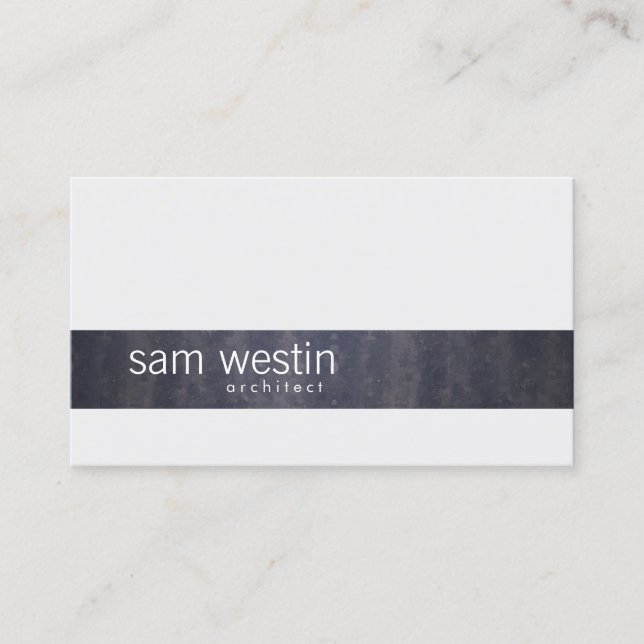 Arthitect Professional Skills Black Grunge Stripe Business Card (Front)