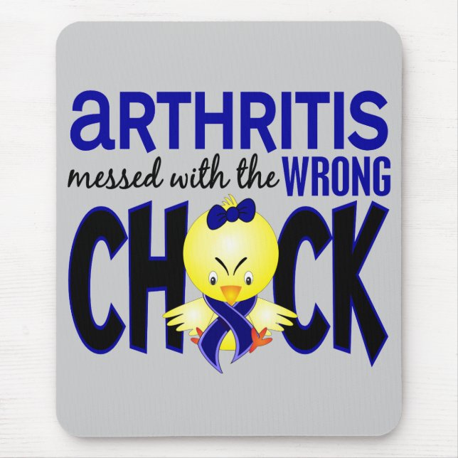 Arthritis Messed With The Wrong Chick Mouse Mat (Front)
