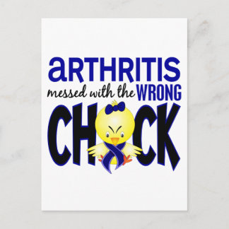 Arthritis Messed With The Wrong Chick Postcard