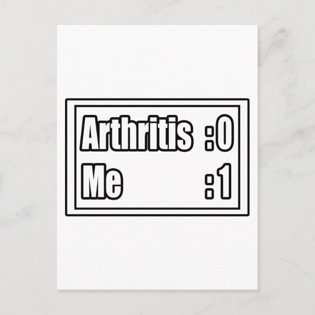 Arthritis Scoreboard Postcard (Front)