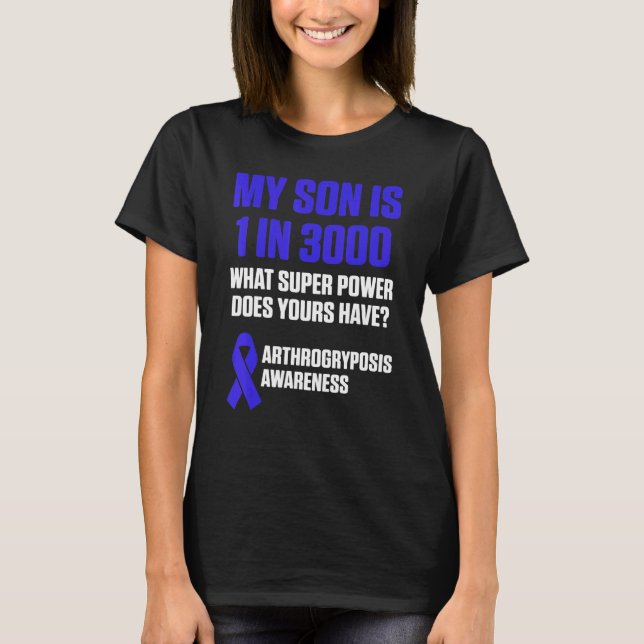 Arthrogryposis Awareness Son Warrior Survivor 4 T-Shirt (Front)