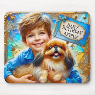 ARTHUR ~ And his PET DOG ~ Mousepad