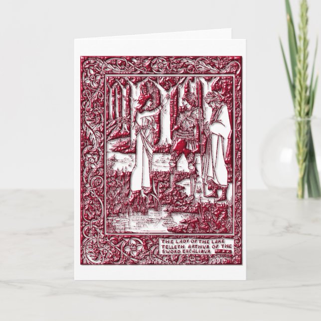 Arthur and the Lady of the Lake Greeting Card (Front)