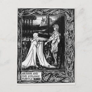 Arthur and the strange mantle postcard