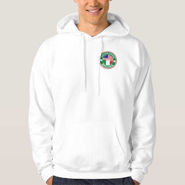 Arthur Ave Bronx Italian American Hoodie (Front)