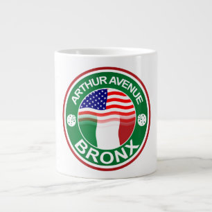 Arthur Ave Bronx Italian American Large Coffee Mug