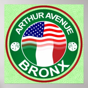 Arthur Ave Bronx Italian American Poster Print