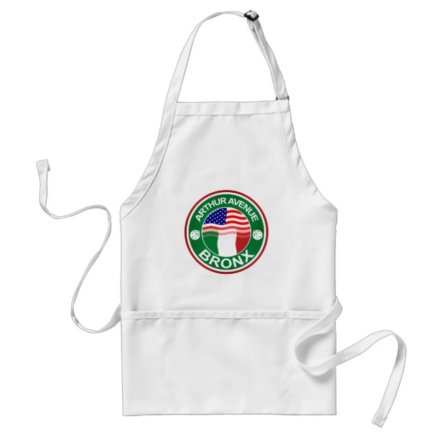 Arthur Ave Bronx Italian American Standard Apron (Front)