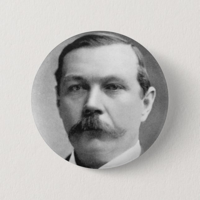 Arthur Conan Doyle Photo 6 Cm Round Badge (Front)