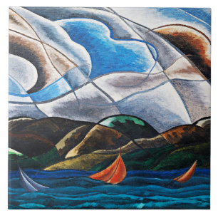 Arthur Dove, Clouds and Water Tile