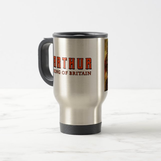 Arthur King of Britain travel mug (Front Left)