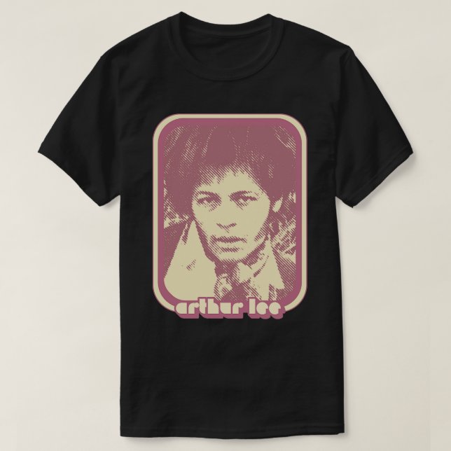 Arthur Lee Retro 60s Style Fan Art Design T-Shirt (Design Front)