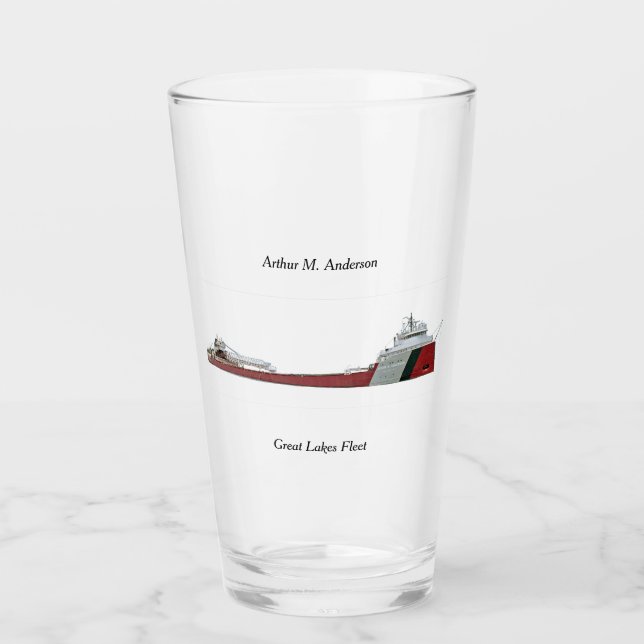 Arthur M. Anderson glass (Front)