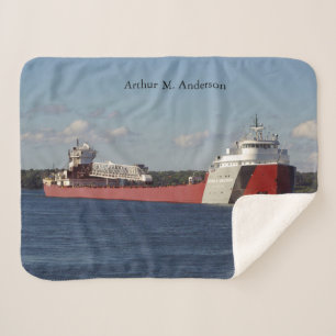 Arthur M. Anderson sherpa blanket