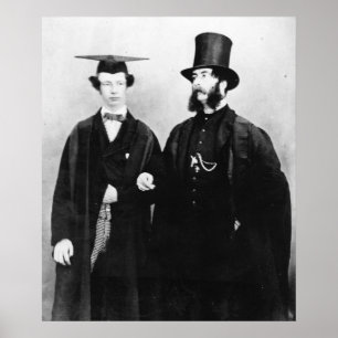 Arthur Munby and his father, c.1851 Poster