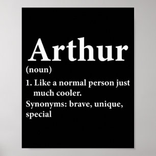 Arthur Name Definition Funny D  Poster