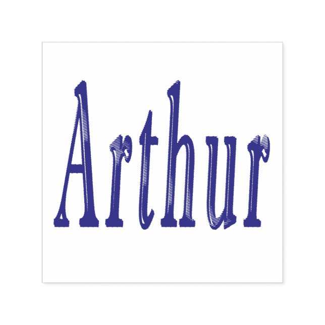 Arthur Name Logo, Self-inking Stamp (Design)