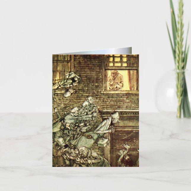 Arthur Rackham - A Christmas Carol - Ghosts Card (Front)