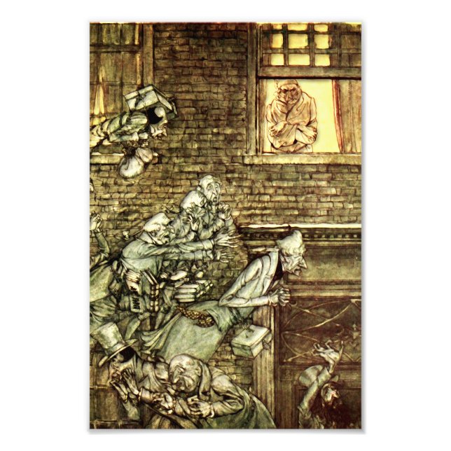 Arthur Rackham - A Christmas Carol - Ghosts Photo Print (Front)