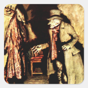 Arthur Rackham - A Christmas Carol - Grumpy Square Sticker
