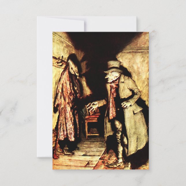 Arthur Rackham - A Christmas Carol - Grumpy Thank You Card (Front)