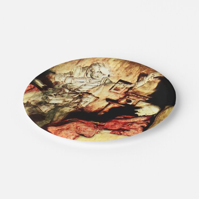 Arthur Rackham - A Christmas Carol - Scrooge Paper Plate (Angled)