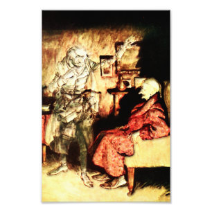 Arthur Rackham - A Christmas Carol - Scrooge Photo Print