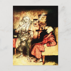 Arthur Rackham - A Christmas Carol - Scrooge Postcard