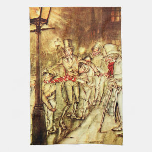 Arthur Rackham - A Christmas Carol - Street Tea Towel