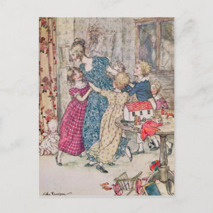 Arthur Rackham   A flushed and boisterous group Postcard